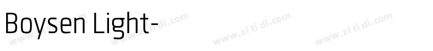 Boysen Light字体转换